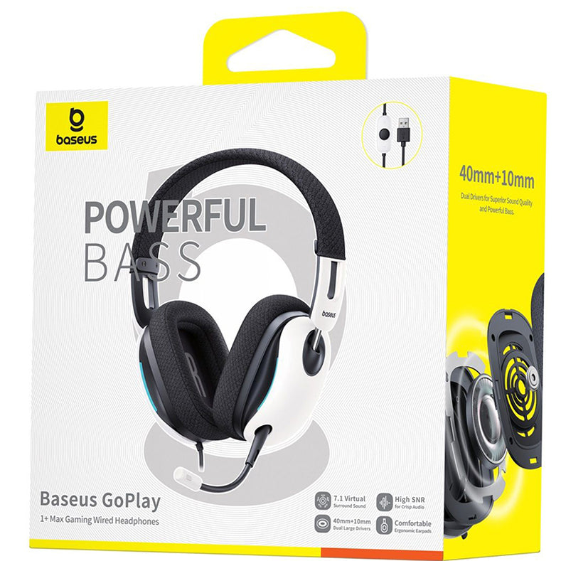 Casti Gaming USB Baseus GoPlay 1+ Max, Albe A00181003213-00