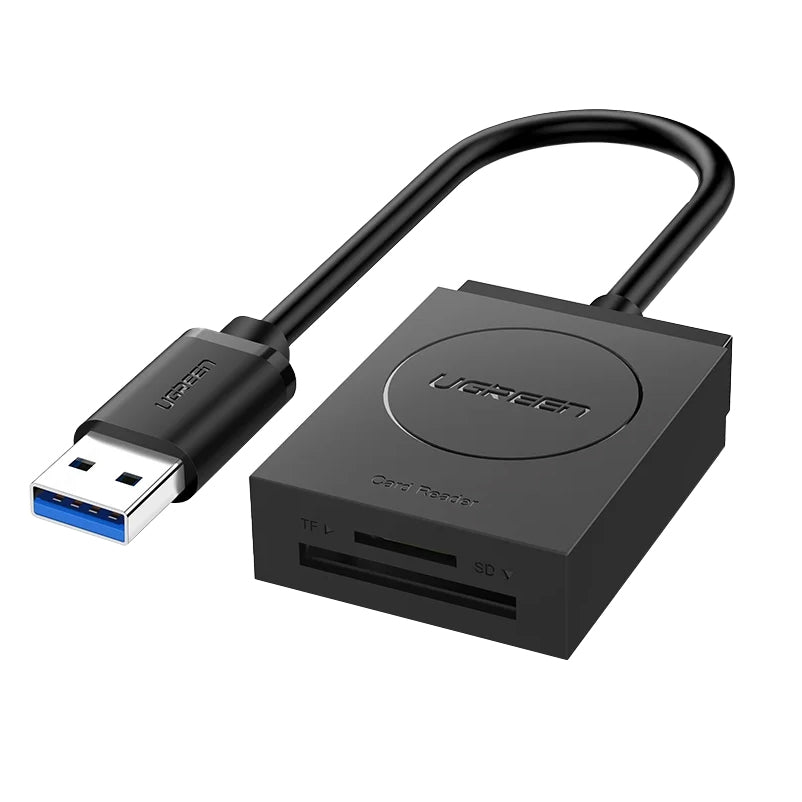 Cititor Card USB 3.0 UGREEN CR127, SD - microSD, Negru