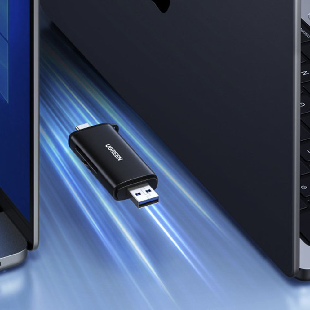 Cititor Card USB / USB-C UGREEN CM803 (65024), SD - microSD, Negru