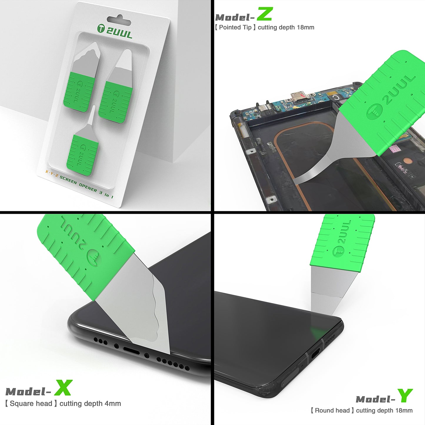 Clips Metalic 2UUL DA91, 3in1