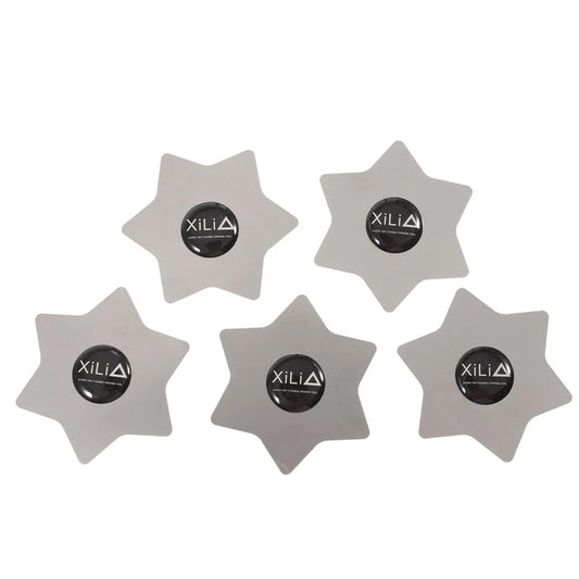 Clips Metalic Xili Hexagon, Set 5 bucati