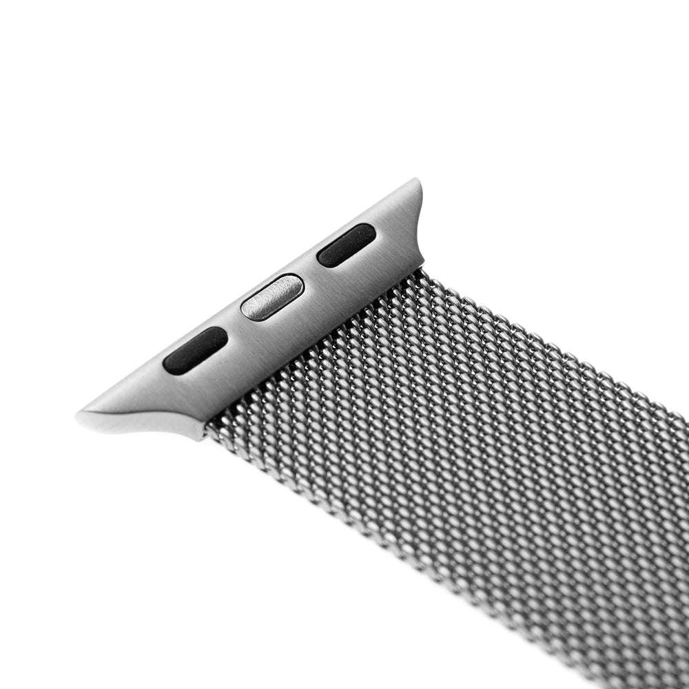Curea Fixed Mesh pentru Apple Watch 42mm / 41mm / 40mm / 38mm Series, Argintie