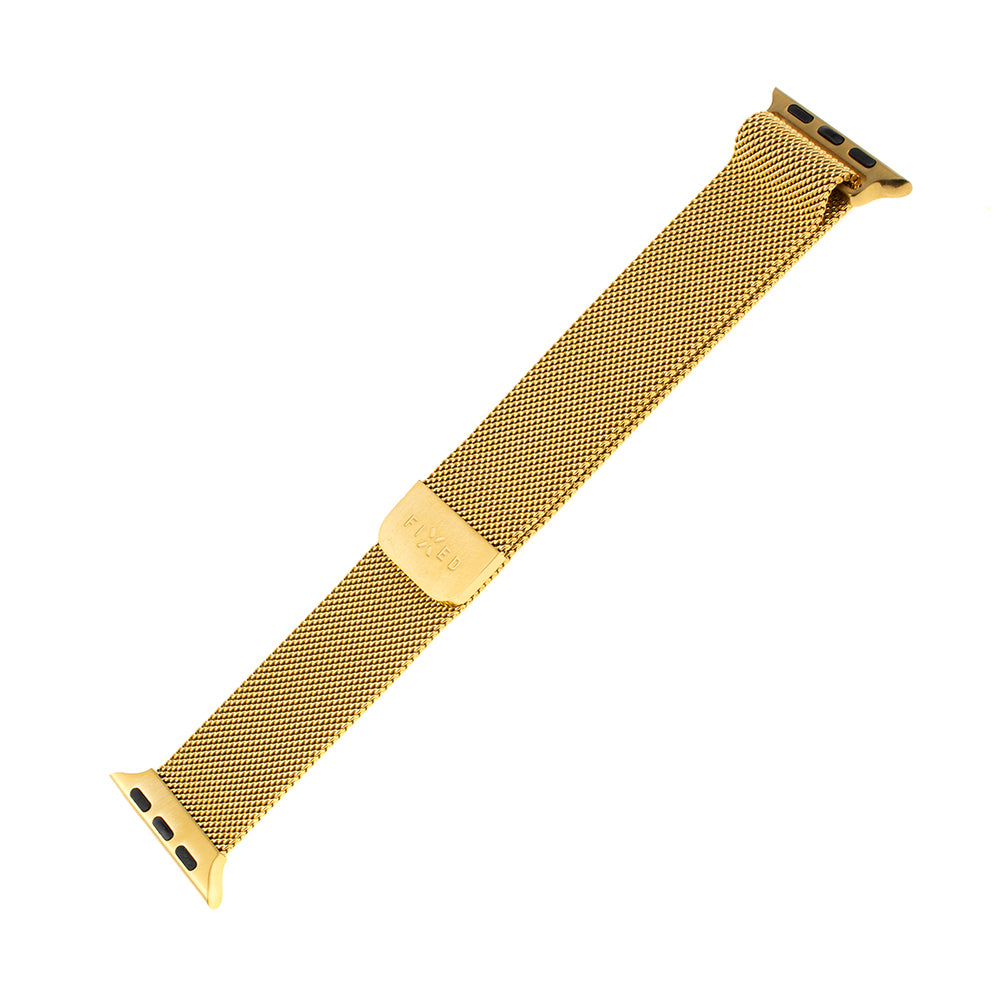 Curea Fixed Mesh pentru Apple Watch 42mm / 41mm / 40mm / 38mm Series, Aurie