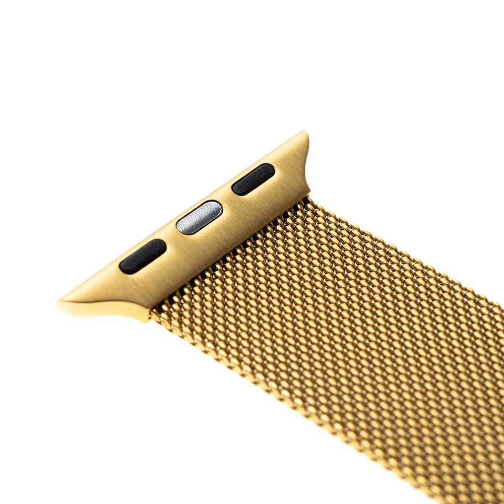 Curea Fixed Mesh pentru Apple Watch 42mm / 41mm / 40mm / 38mm Series, Aurie