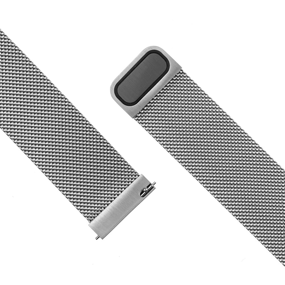 Curea Fixed Mesh pentru Huawei Watch / Xiaomi Watch Series, 22mm, Argintie