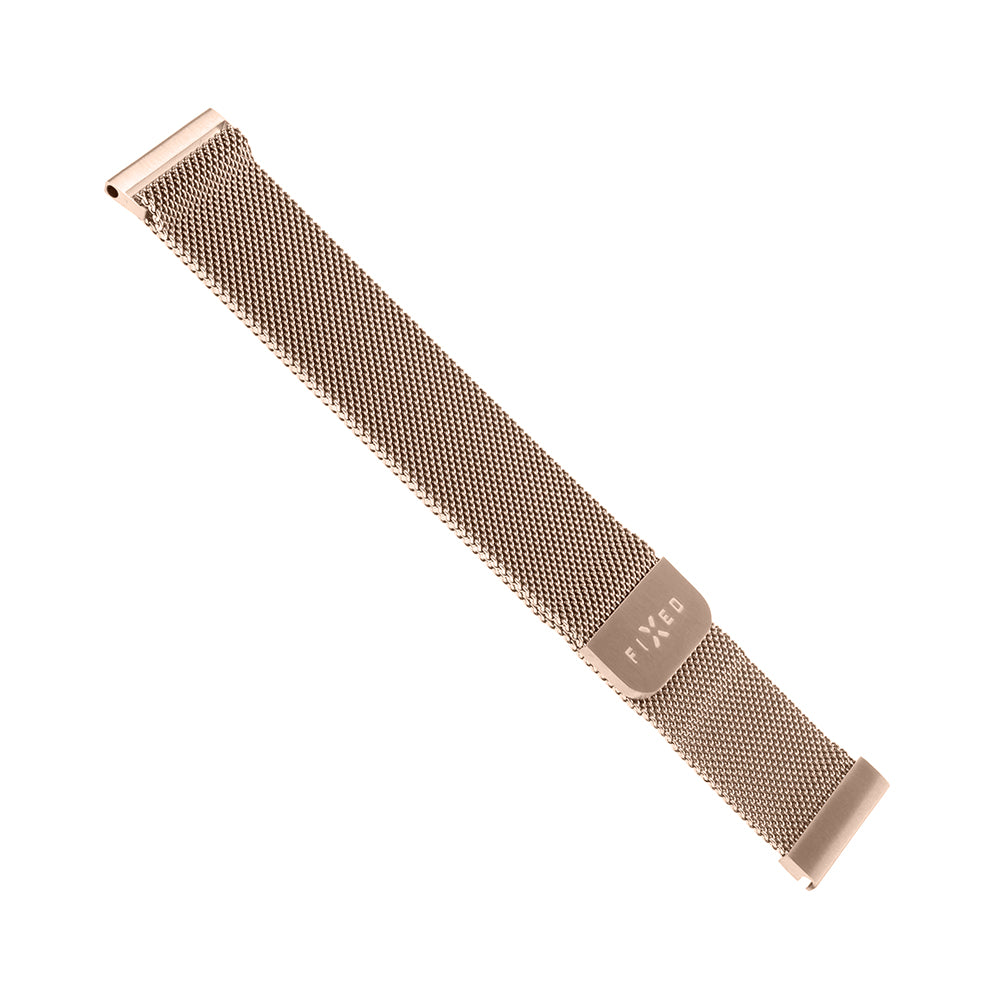 Curea Fixed Mesh pentru Huawei Watch / Xiaomi Watch Series, 22mm, Roz Aurie