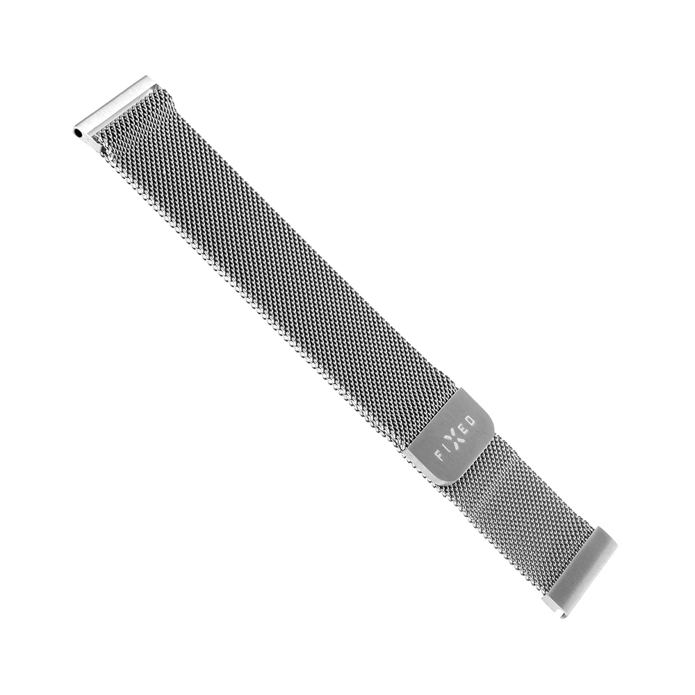 Curea Fixed Mesh pentru Samsung Galaxy Watch / Huawei Watch Series, 20mm, Argintie