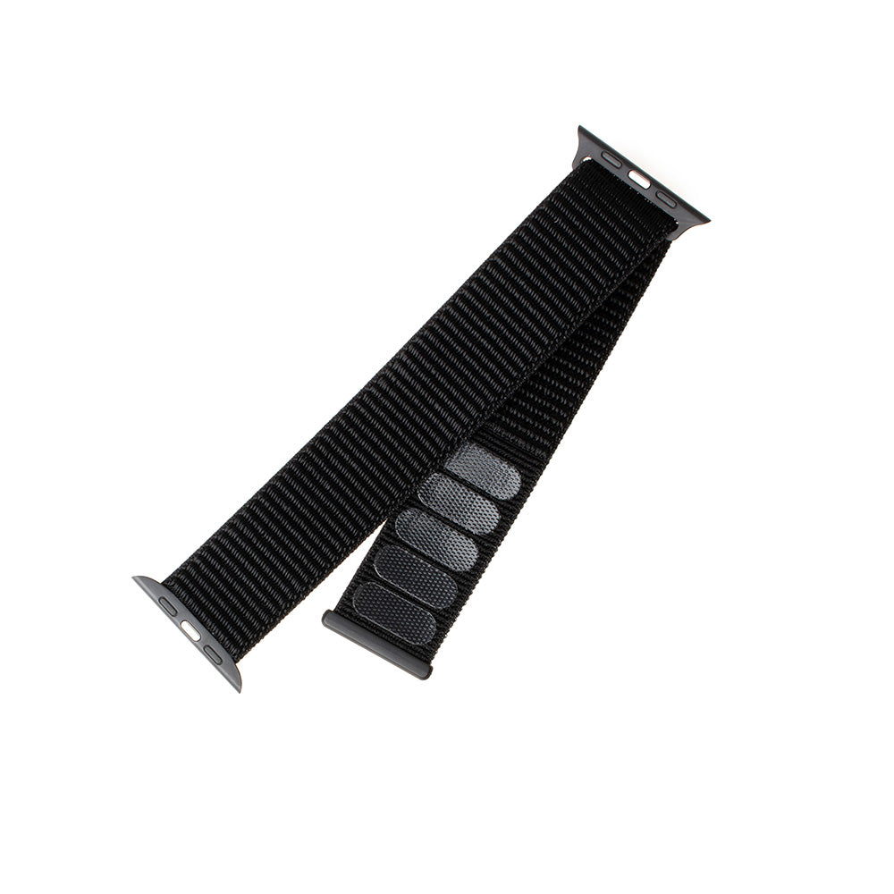 Curea Fixed Nylon pentru Apple Watch 49mm / 46mm / 45mm / 44mm / 42mm Series, Neagra