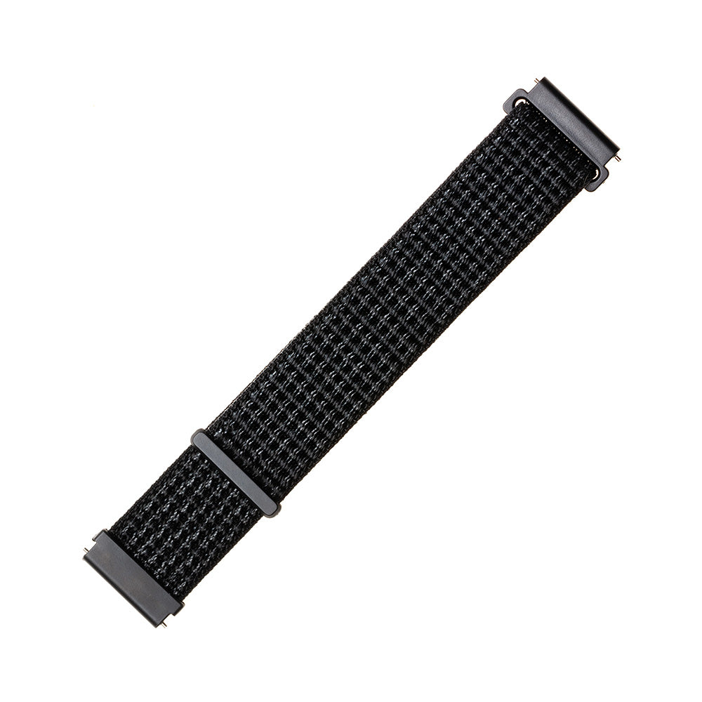 Curea Fixed Nylon pentru Huawei Watch / Xiaomi Watch Series, 22mm, Neagra Mata