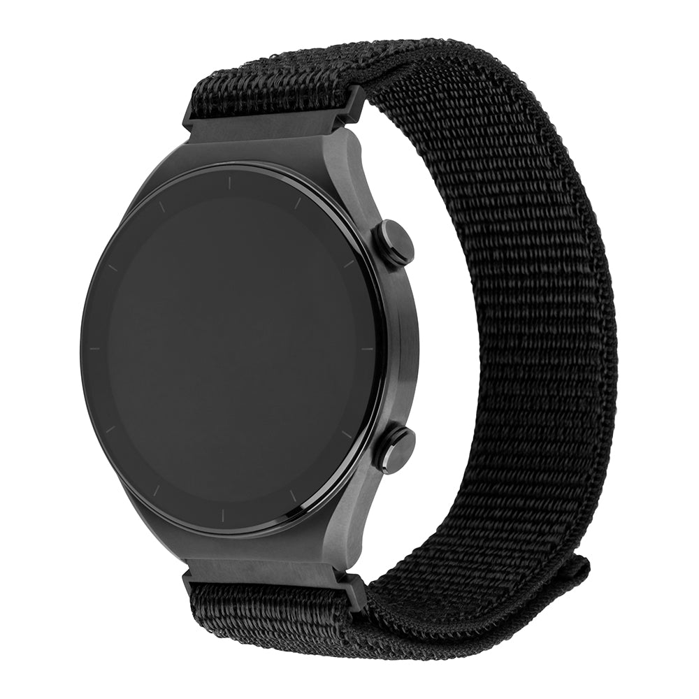Curea Fixed Nylon Sporty pentru Huawei Watch / Xiaomi Watch Series, 22mm, Neagra