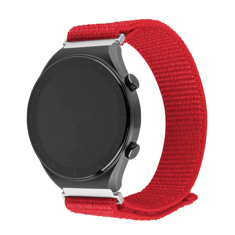 Curea Fixed Nylon Sporty pentru Samsung Galaxy Watch / Huawei Watch Series, 20mm, Rosie
