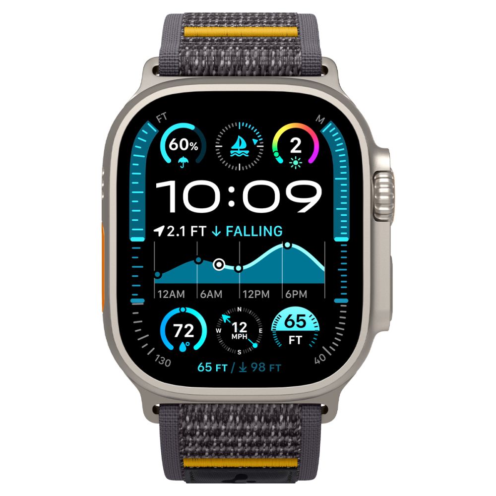 Curea Spigen Athlex Air pentru Apple Watch 49mm / 46mm / 45mm / 44mm Series, Gri AMP09034