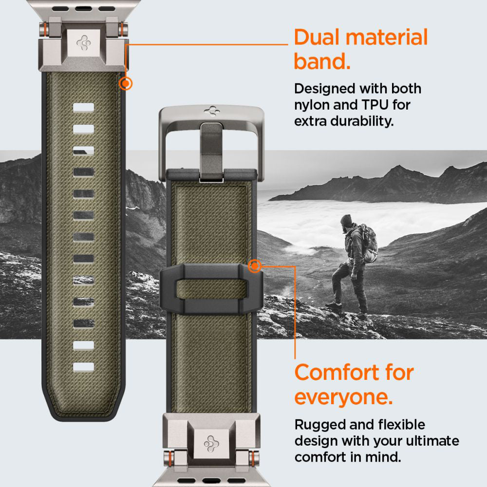 Curea Spigen DuraPro Armor pentru Apple Watch 49mm / 46mm / 45mm / 44mm / 42mm Series, Verde AMP09102