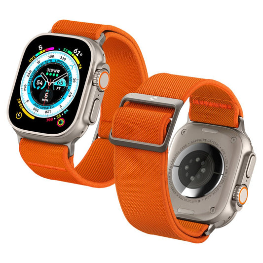 Curea Spigen Fit Lite Ultra pentru Apple Watch 49mm / 46mm / 45mm / 44mm / 42mm Series, Portocalie