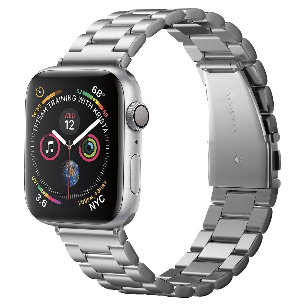 Curea Spigen Modern Fit pentru Apple Watch 49mm / 46mm / 45mm / 44mm / 42mm Series, Argintie 062MP25404