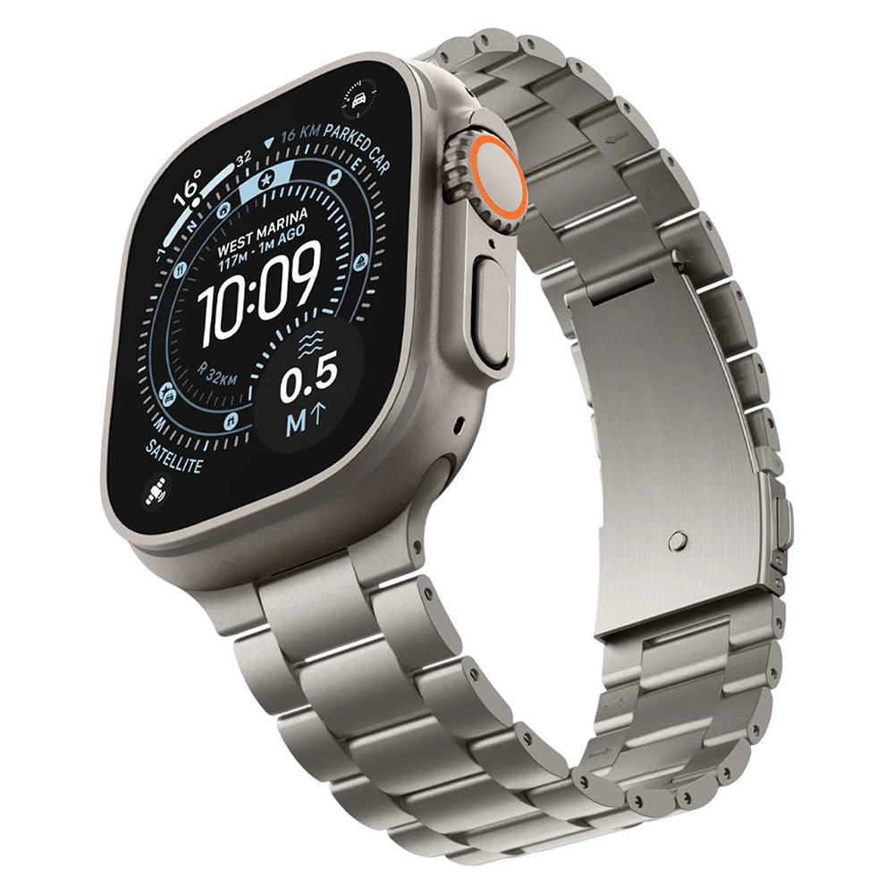 Curea Spigen Modern Fit Titanium pentru Apple Watch 49mm / 46mm / 45mm / 44mm Series, Gri AMP09105