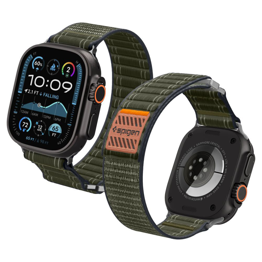 Curea Spigen WBF0 pentru Apple Watch 49mm / 46mm / 45mm / 44mm Series, Verde AMP10142