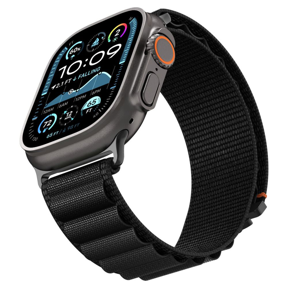 Curea Spigen WBF1 pentru Apple Watch 49mm / 46mm / 45mm / 44mm Series, Neagra AMP10144