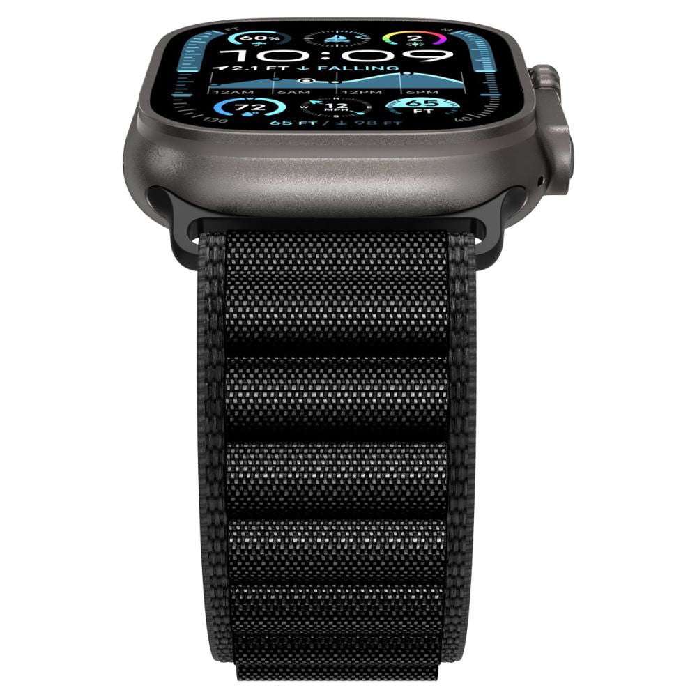 Curea Spigen WBF1 pentru Apple Watch 49mm / 46mm / 45mm / 44mm Series, Neagra AMP10144