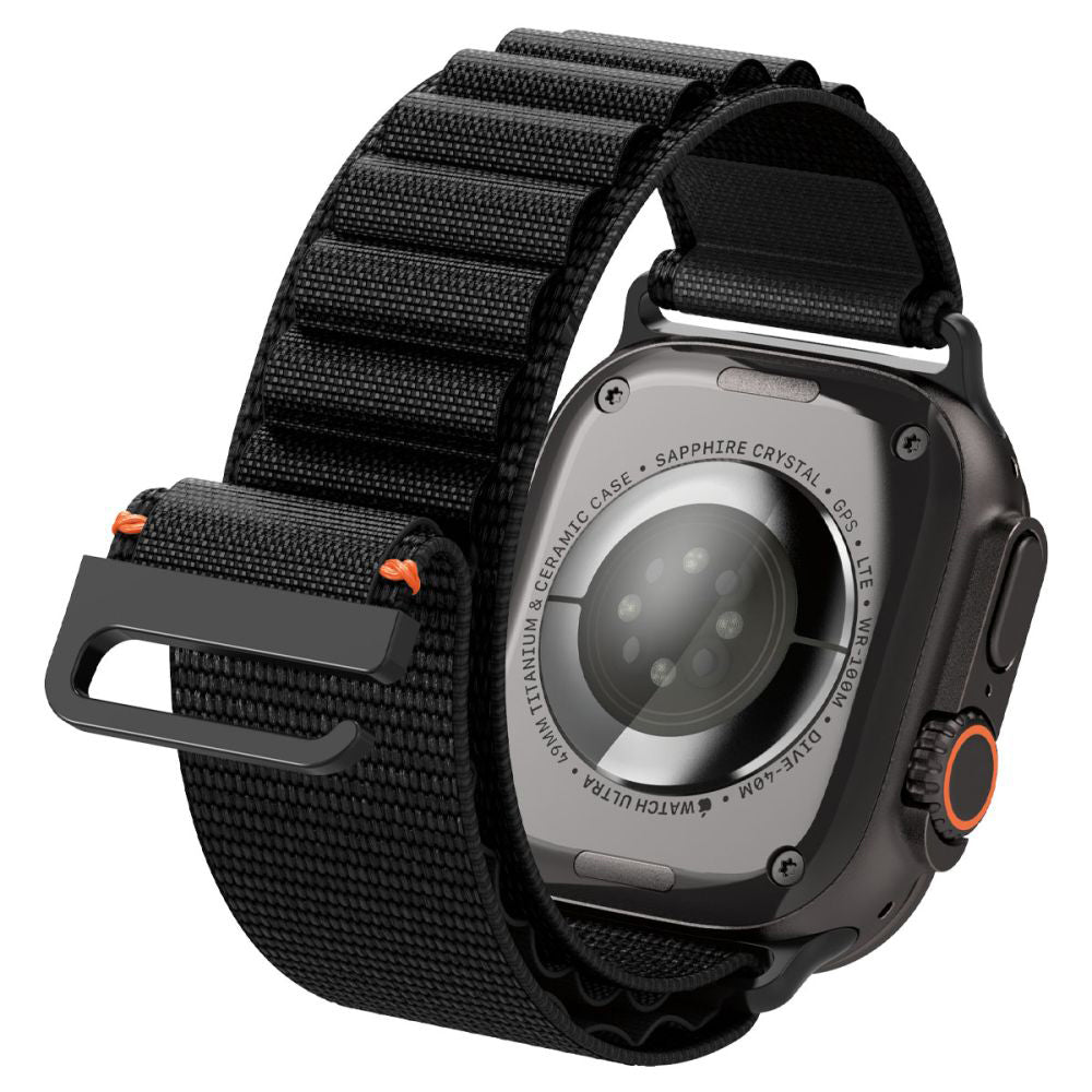Curea Spigen WBF1 pentru Apple Watch 49mm / 46mm / 45mm / 44mm Series, Neagra AMP10144