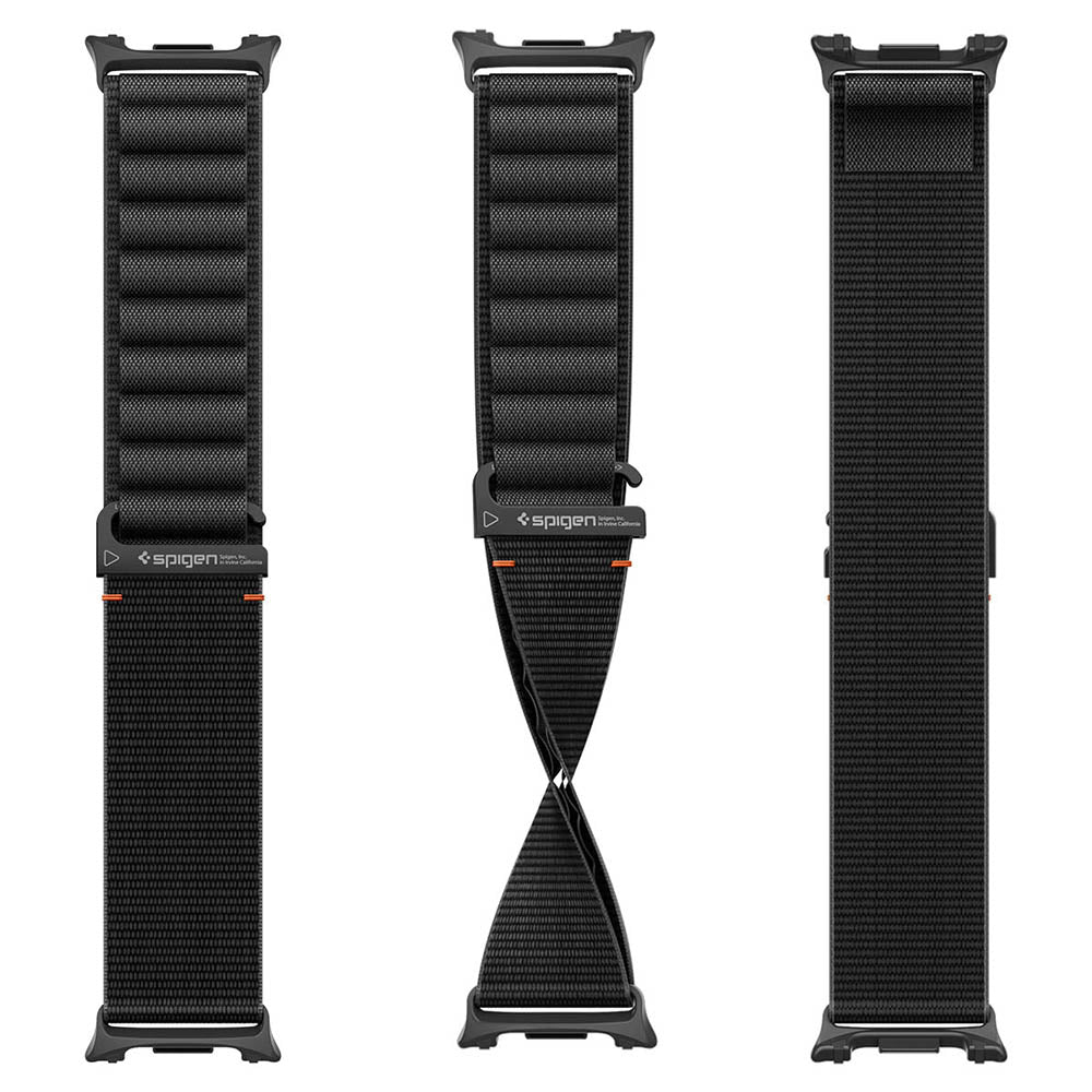 Curea Spigen WBF1 pentru Samsung Galaxy Watch9 / Watch8 / Watch8 Classic Series, Neagra AMP11607
