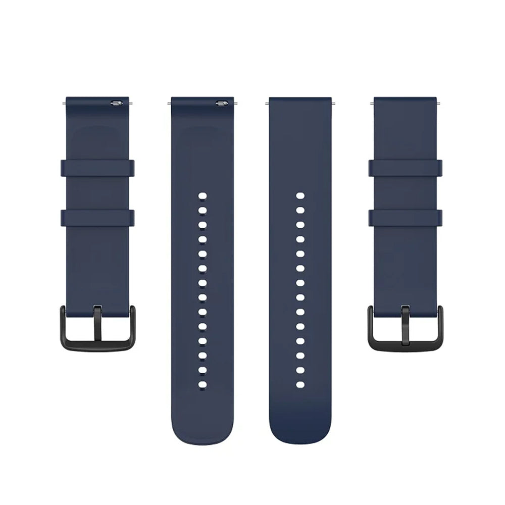 Curea Techsuit W001 pentru Samsung Galaxy Watch / Huawei Watch Series, 20mm, Albastra Inchis