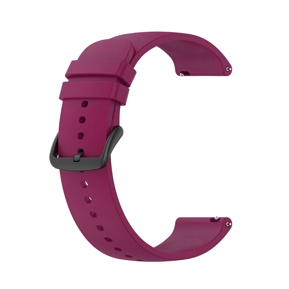 Curea Techsuit W001 pentru Samsung Galaxy Watch / Huawei Watch Series, 22mm, Rosie