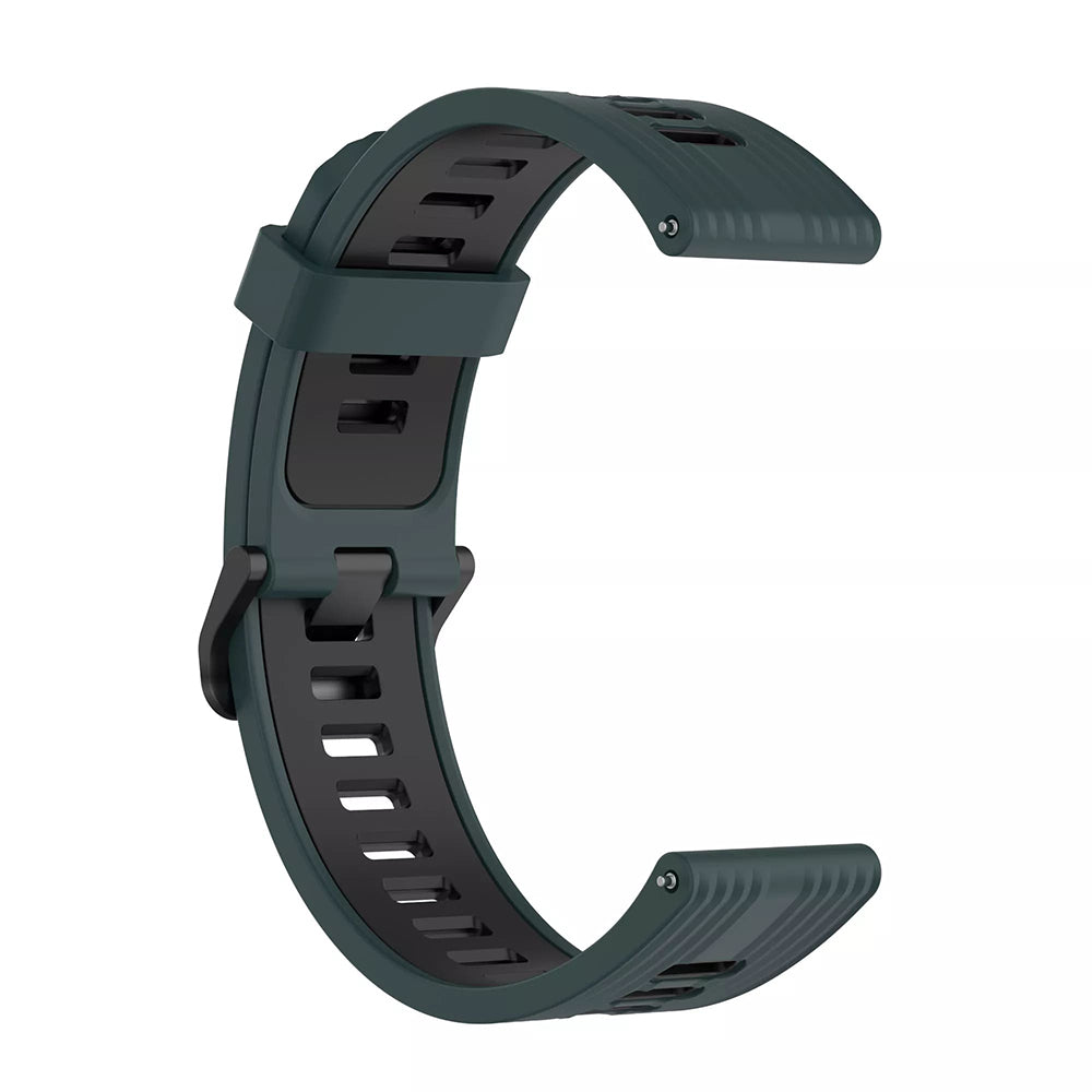 Curea Techsuit W002 pentru Huawei Watch / Xiaomi Watch Series, 22mm, Verde