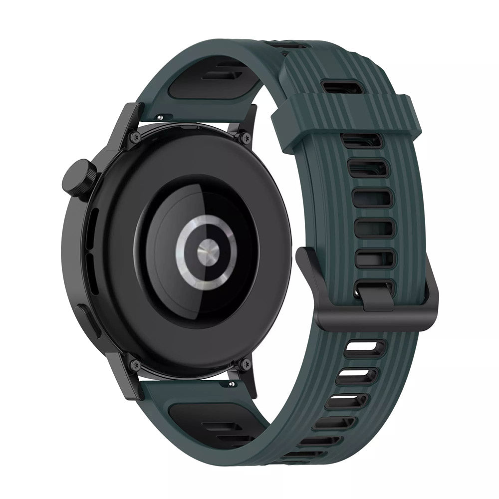 Curea Techsuit W002 pentru Huawei Watch / Xiaomi Watch Series, 22mm, Verde