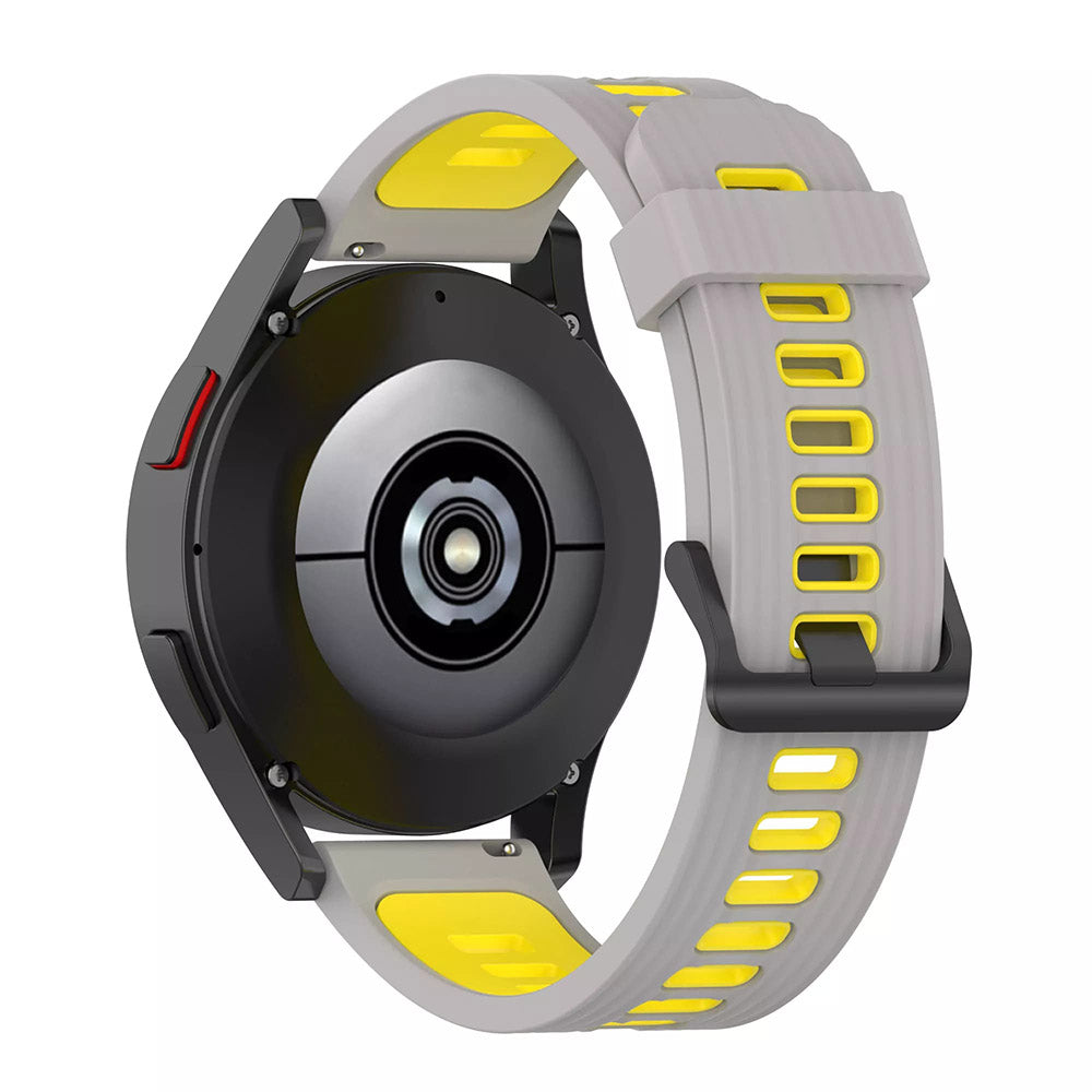 Curea Techsuit W002 pentru Samsung Galaxy Watch / Huawei Watch Series, 20mm, Gri