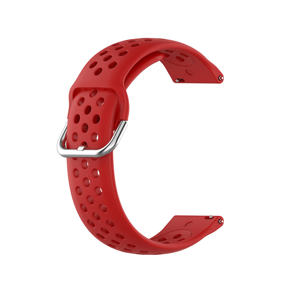 Curea Techsuit W004 pentru Samsung Galaxy Watch / Huawei Watch Series, 22mm, Rosie