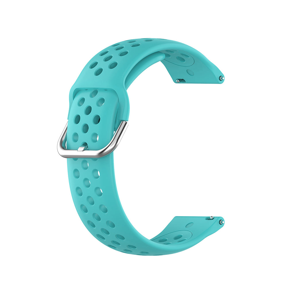 Curea Techsuit W004 pentru Samsung Galaxy Watch / Huawei Watch Series, 22mm, Turcoaz