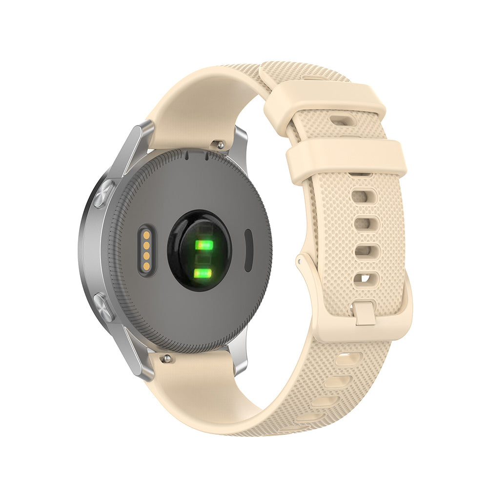 Curea Techsuit W006 pentru Huawei Watch / Garmin Watch Series, 18mm, Crem