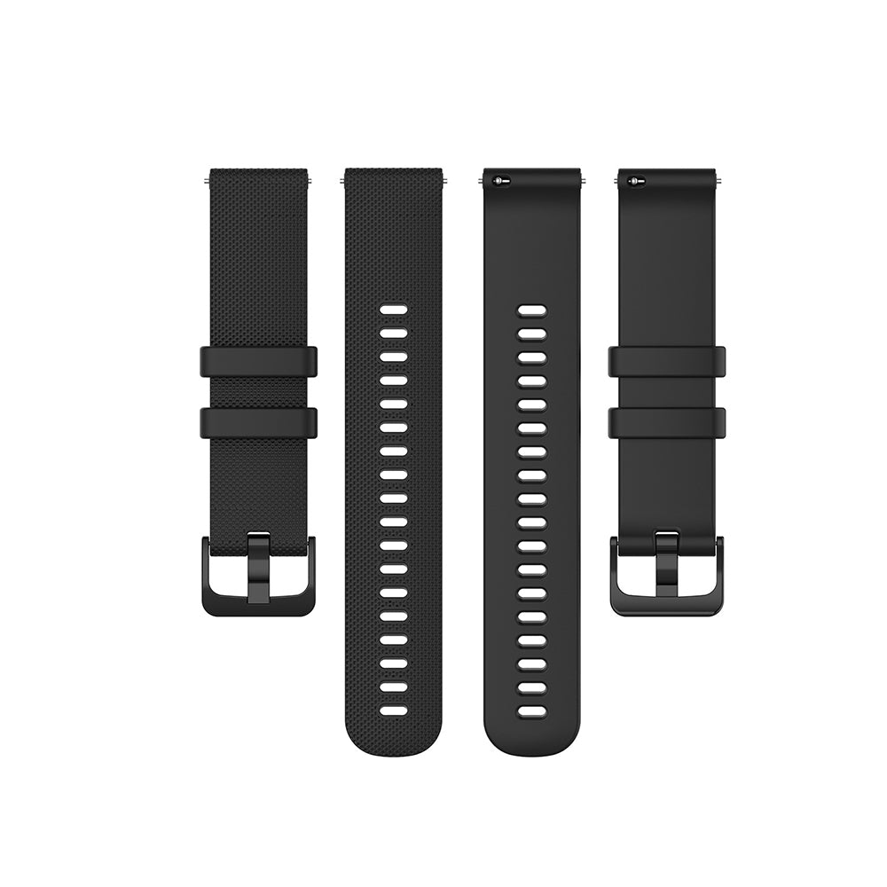 Curea Techsuit W006 pentru Huawei Watch / Garmin Watch Series, 18mm, Neagra