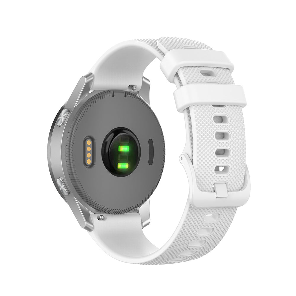 Curea Techsuit W006 pentru Huawei Watch / Garmin Watch Series, Alba