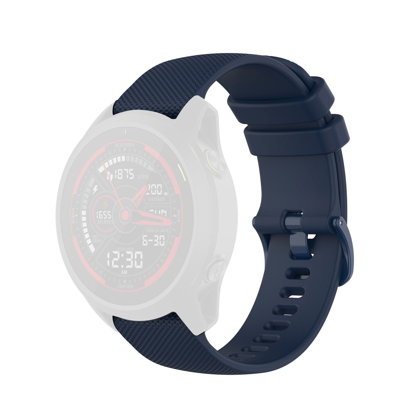 Curea Techsuit W006 pentru Samsung Galaxy Watch / Huawei Watch Series, 20mm, Albastra