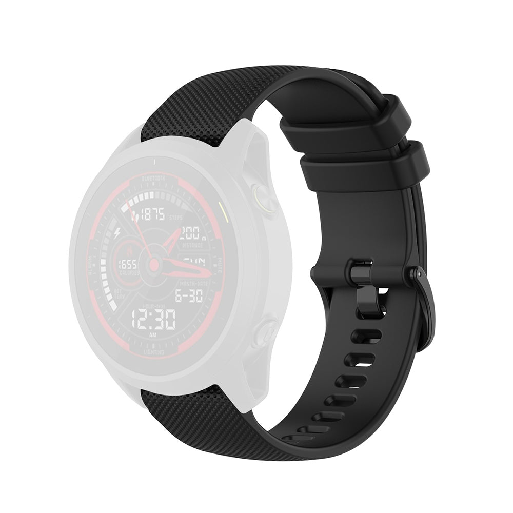 Curea Techsuit W006 pentru Samsung Galaxy Watch / Huawei Watch Series, 20mm, Neagra