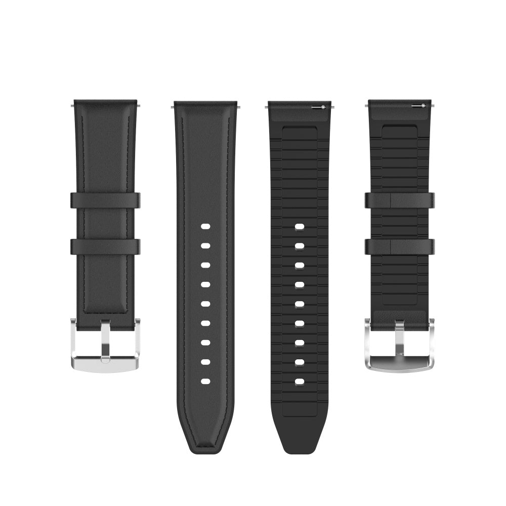 Curea Techsuit W007 pentru Samsung Galaxy Watch / Huawei Watch Series, 20mm, Neagra