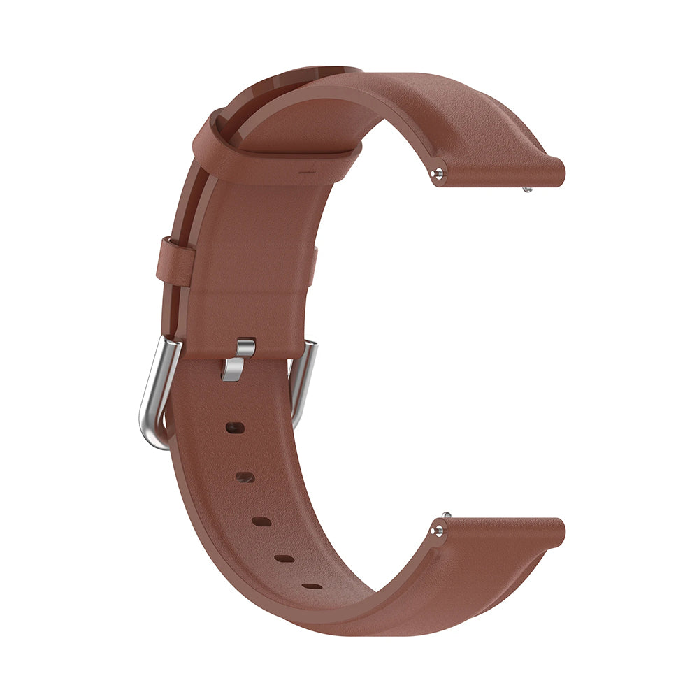 Curea Techsuit W007PU pentru Samsung Galaxy Watch / Huawei Watch Series, Maro