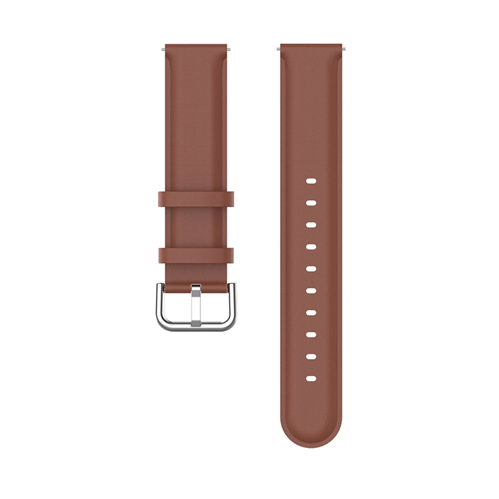 Curea Techsuit W007PU pentru Samsung Galaxy Watch / Huawei Watch Series, Maro