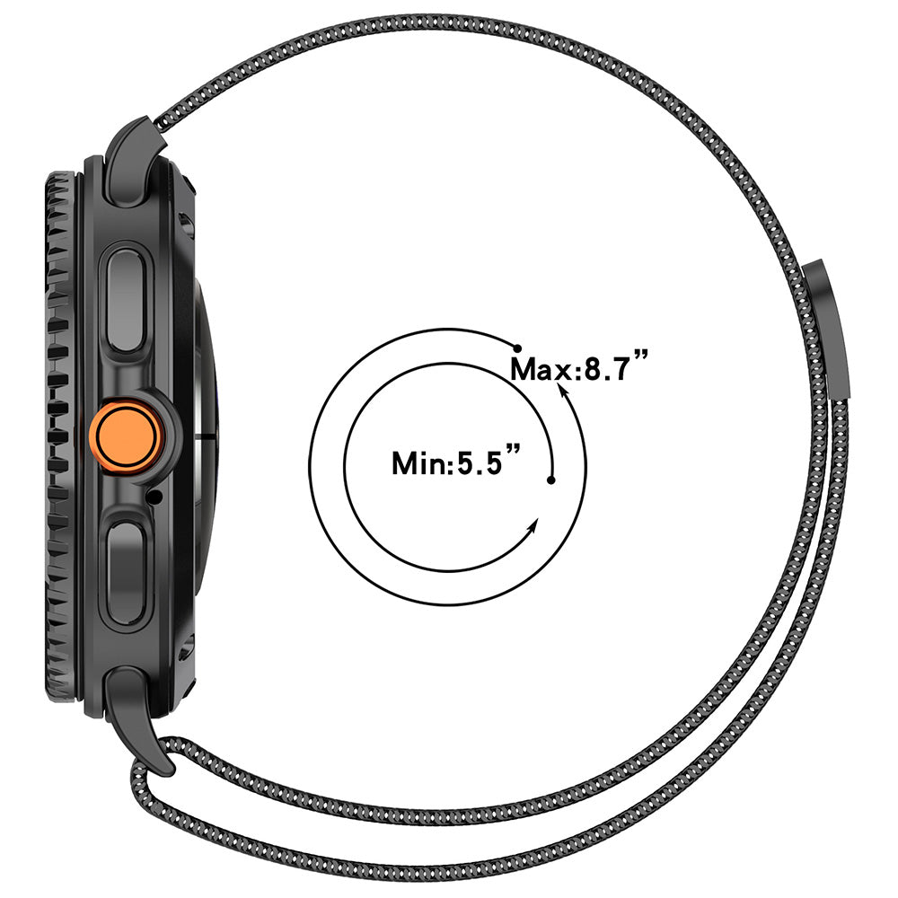 Curea Techsuit W009 pentru Samsung Galaxy Watch 8 Classic / Watch8 44mm / Watch 8 40mm, Roz