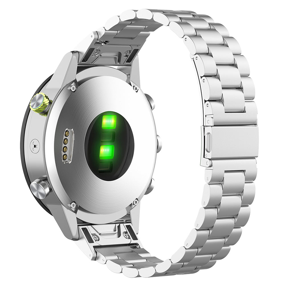 Curea Techsuit W010 pentru Garmin Instinct / Approach / Fenix Watch Series, 20mm, Argintie