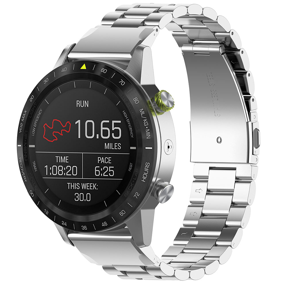 Curea Techsuit W010 pentru Garmin Instinct / Approach / Fenix Watch Series, 20mm, Argintie