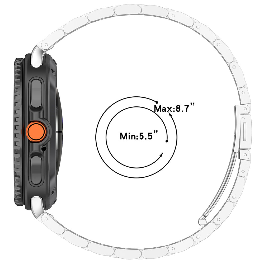 Curea Techsuit W010 pentru Samsung Galaxy Watch8 / Watch8 Classic Series, Neagra