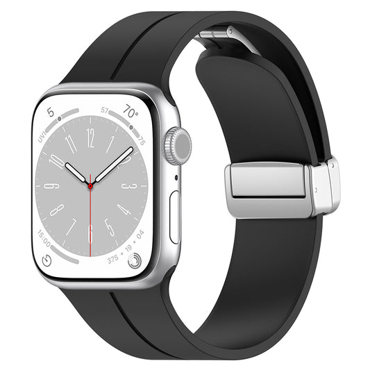 Curea Techsuit W011 pentru Apple Watch 42mm / 41mm / 40mm / 38mm Series, Neagra