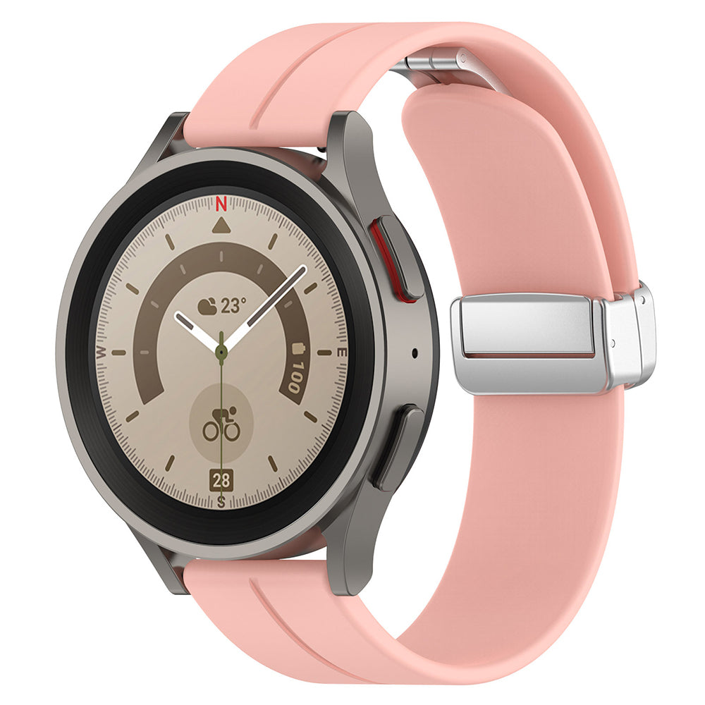 Curea Techsuit W011 pentru Huawei Watch / Xiaomi Watch Series, 22mm, Roz
