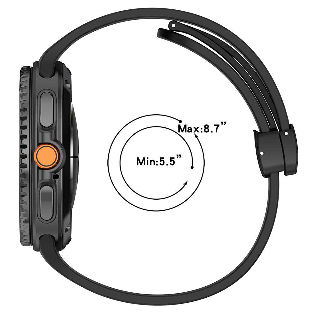 Curea Techsuit W011 pentru Samsung Galaxy Watch8 / Watch8 Classic Series, Portocalie