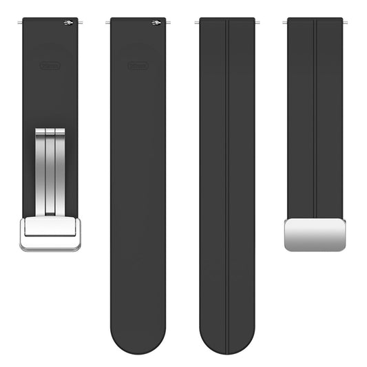 Curea Techsuit W011 pentru Samsung Galaxy Watch / Huawei Watch Series, 20mm, Neagra