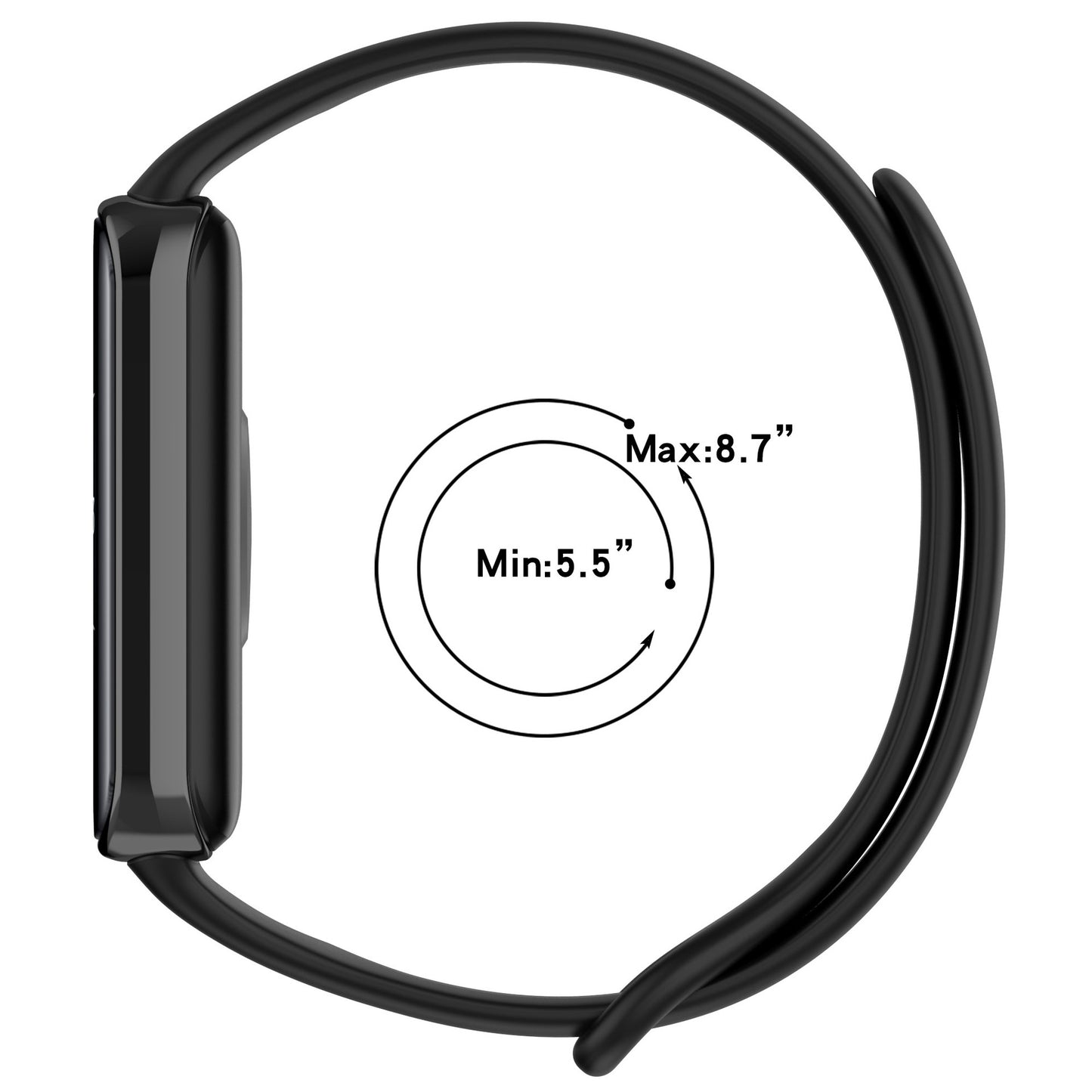Curea Techsuit W014 pentru Honor Band 9, Rosie