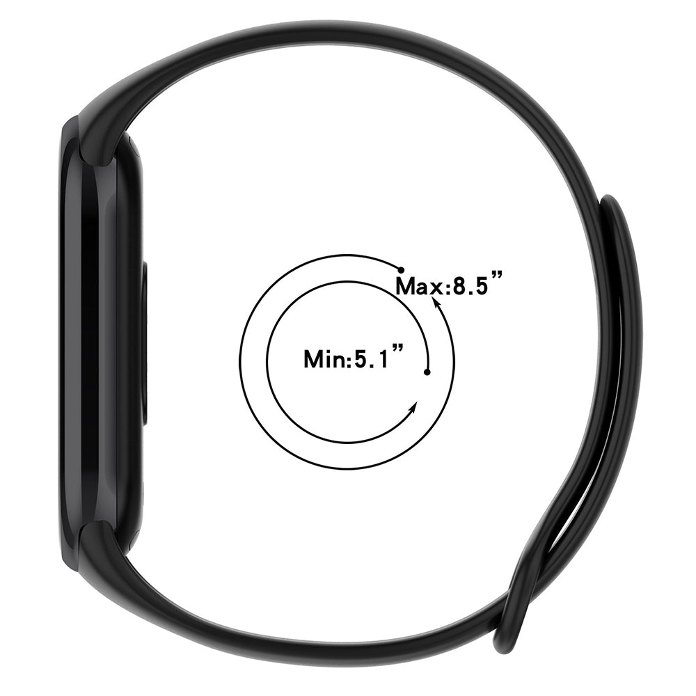 Curea Techsuit W014 pentru Xiaomi Smart Band 10 / 9 / 8, Neagra